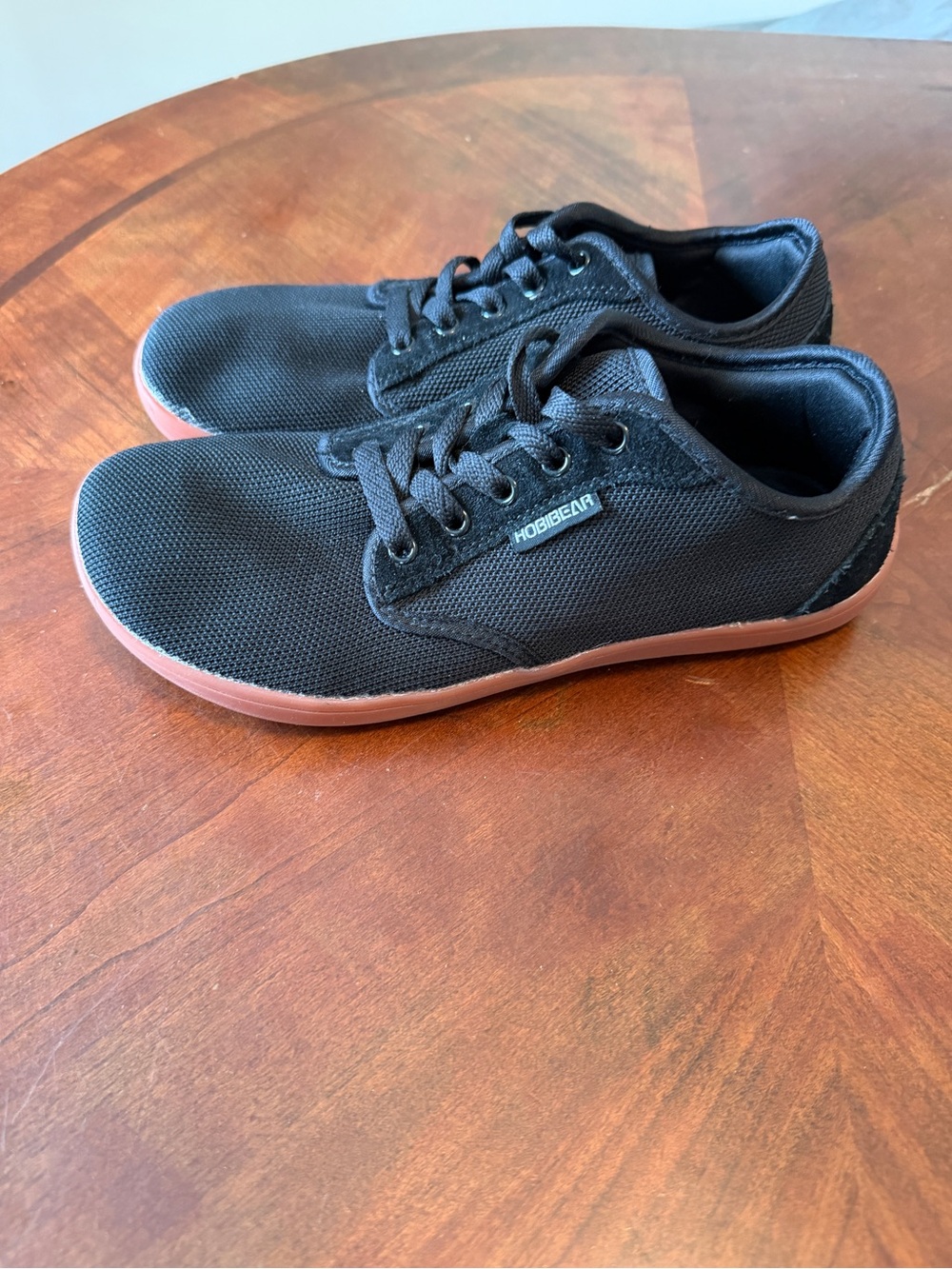 Hobibear Minimalist Barefoot Shoes Black Wide Toe Sneakers Men’s 7 Women’s 9